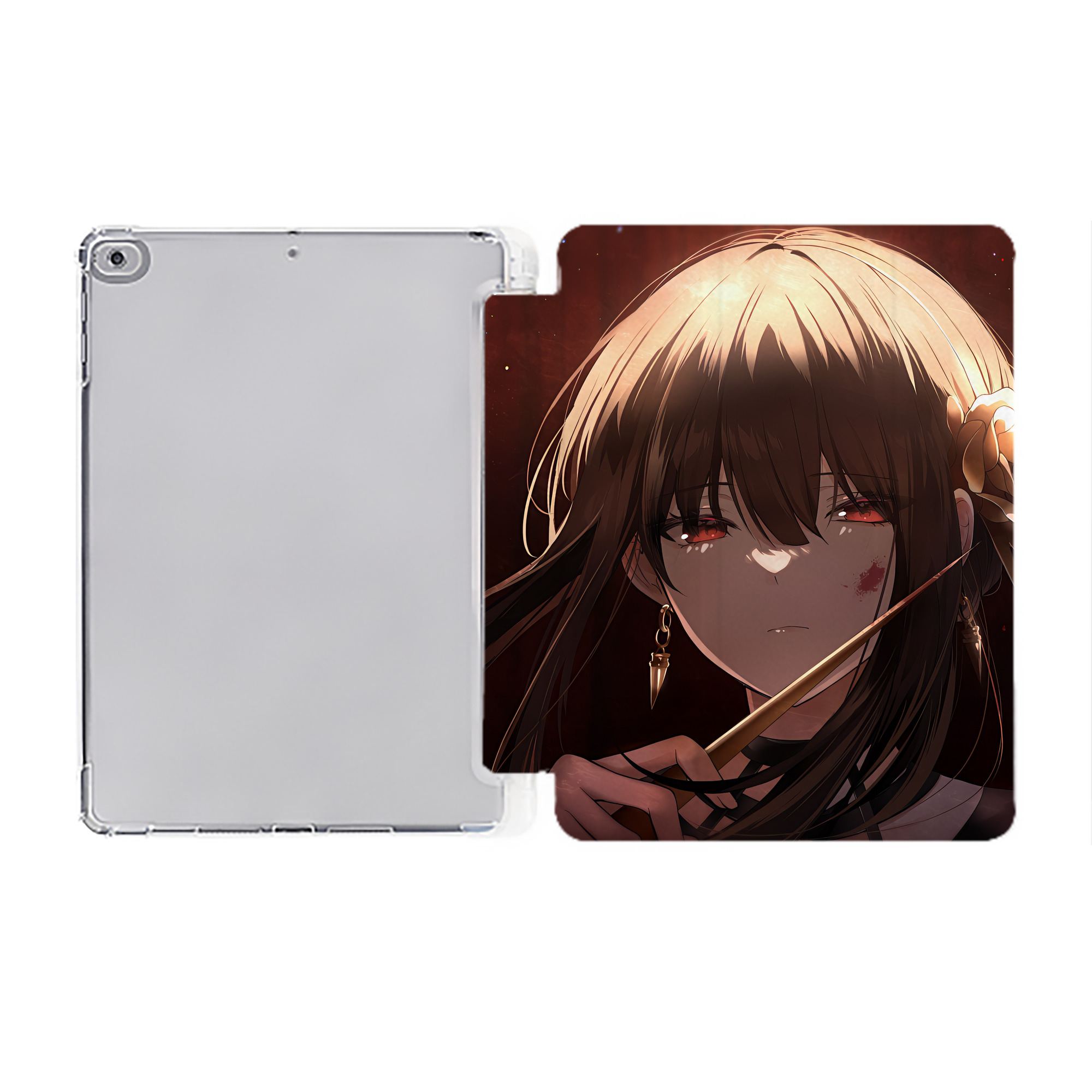 （画像用） SPY×FAMILY间谍家家酒 IPad ケース ペン収納付き 三つ折りスタンド PUレザー×シリコン 対応機種9.5/10.5/10.9インチ